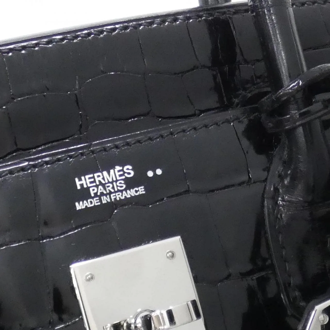 HERMES Birkin 035482CK Handbag Black Rank A - Thumbnail 10