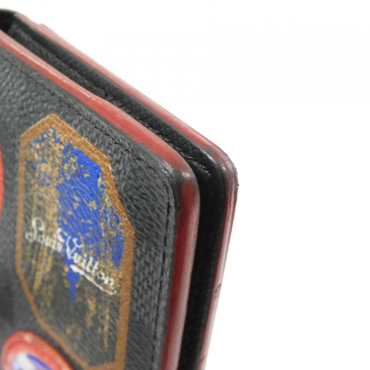 LOUIS VUITTON N60130 Card Case Damier Black Damier Rank A - Thumbnail 5