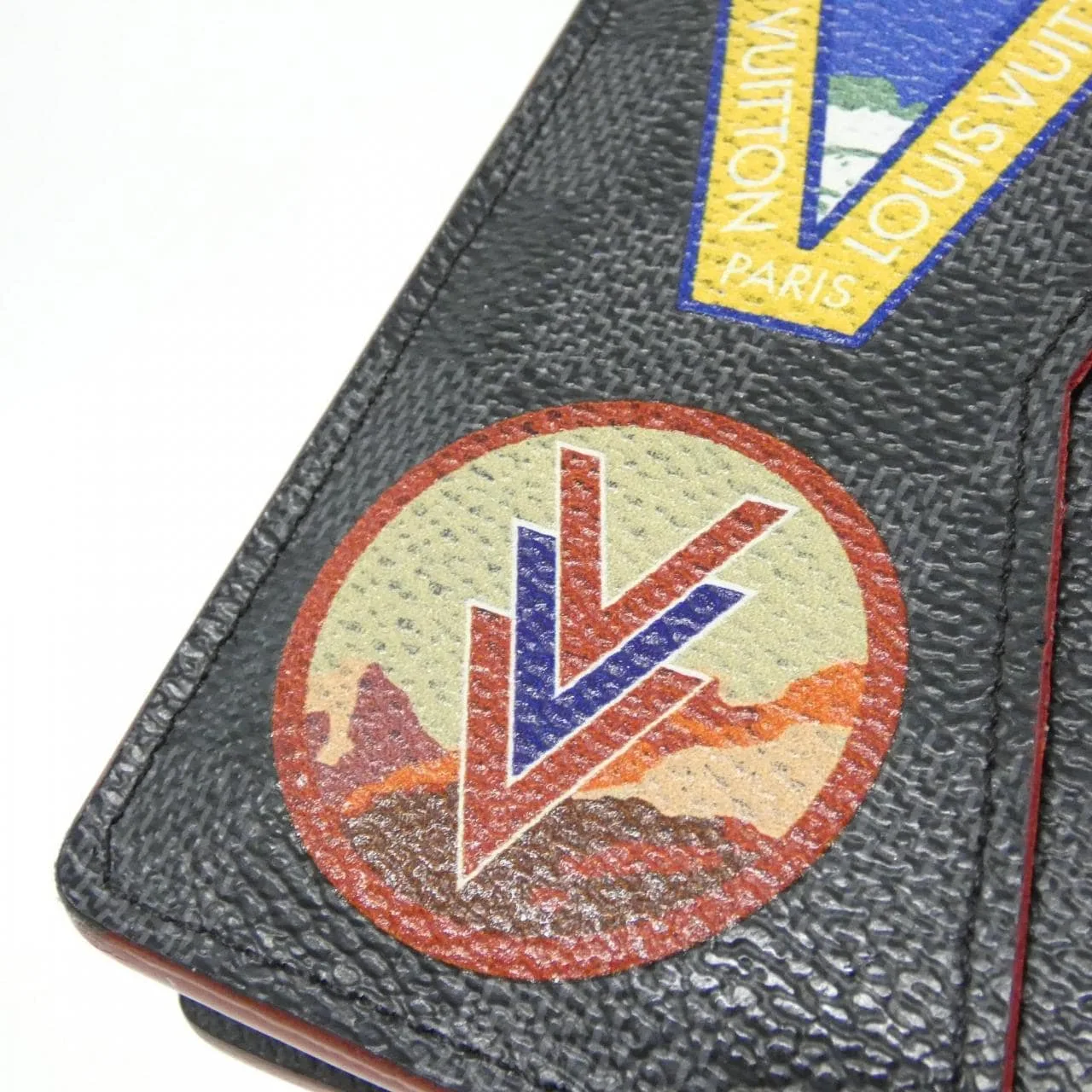 LOUIS VUITTON N60130 Card Case Damier Black Damier Rank A - Thumbnail 6