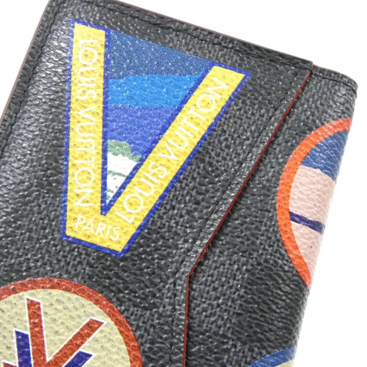 LOUIS VUITTON N60130 Card Case Damier Black Damier Rank A - Thumbnail 7