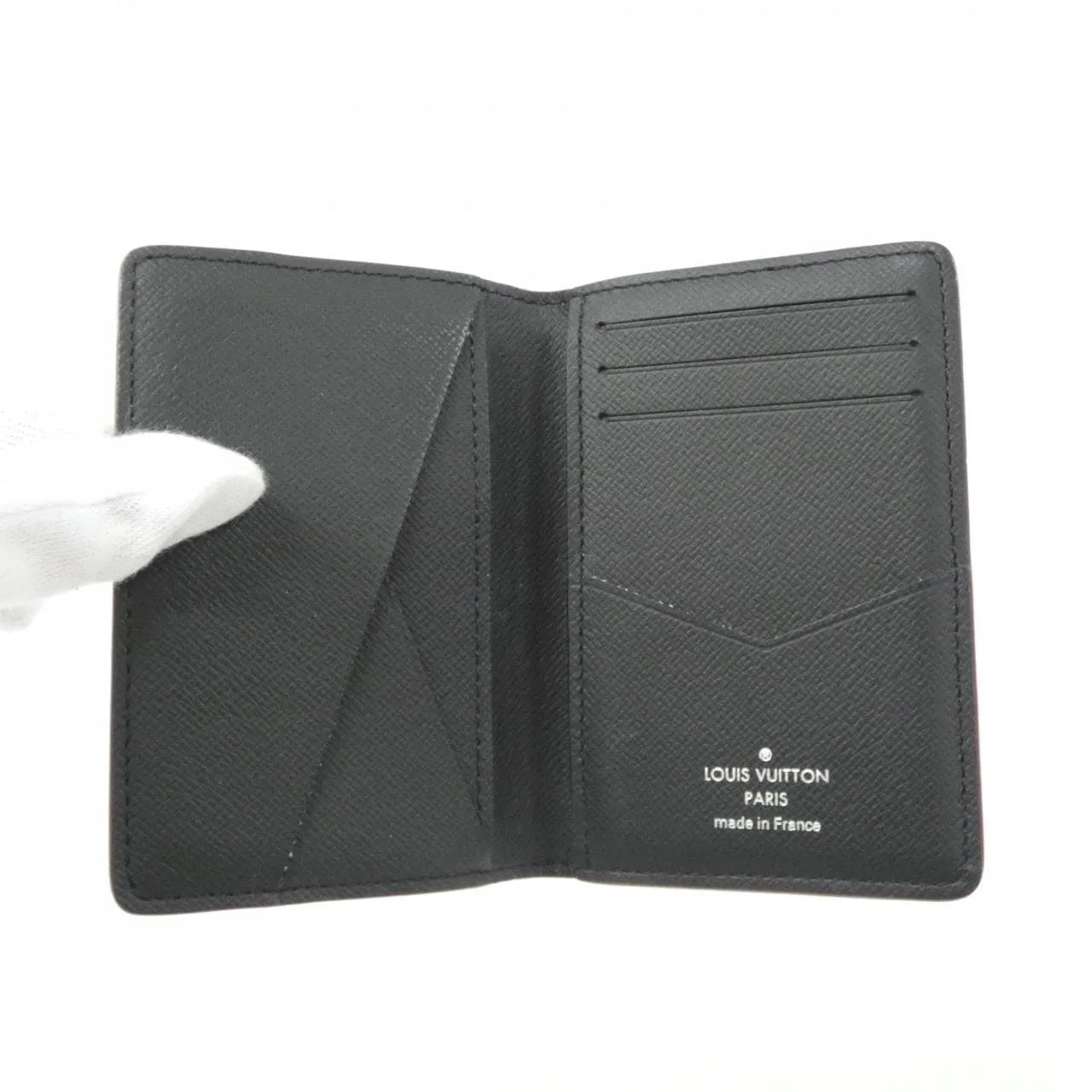 LOUIS VUITTON N60130 Card Case Damier Black Damier Rank A - Thumbnail 8