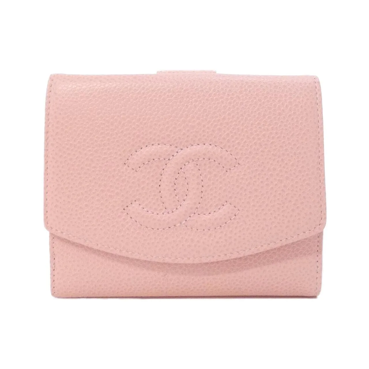 CHANEL 13496 Wallet Grained Calfskin Pink