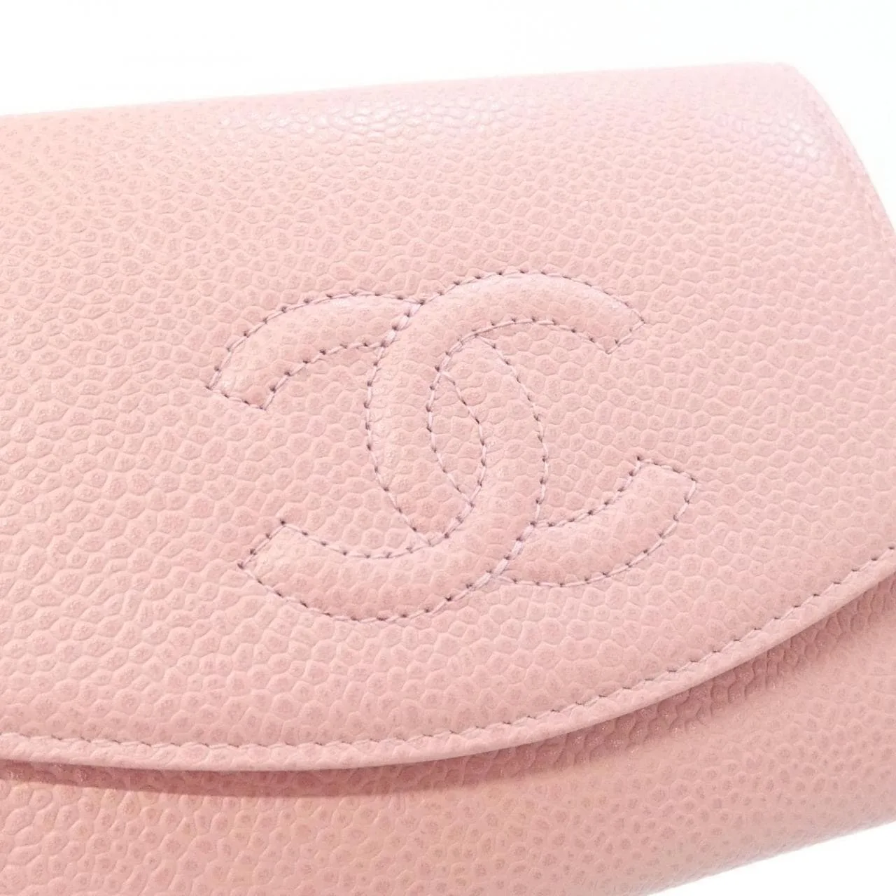 CHANEL 13496 Wallet Grained Calfskin Pink Grained Calfskin Rank A - Thumbnail 4