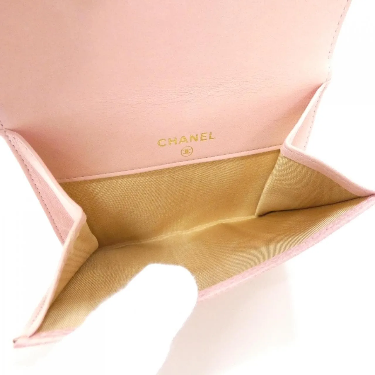 CHANEL 13496 Wallet Grained Calfskin Pink Grained Calfskin Rank A - Thumbnail 6