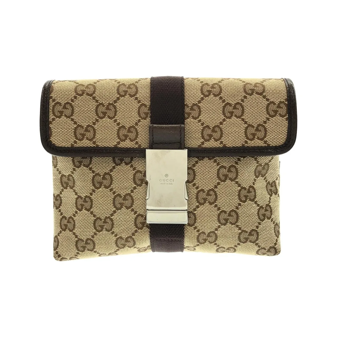 GUCCI 131236 Belt Canvas Beige