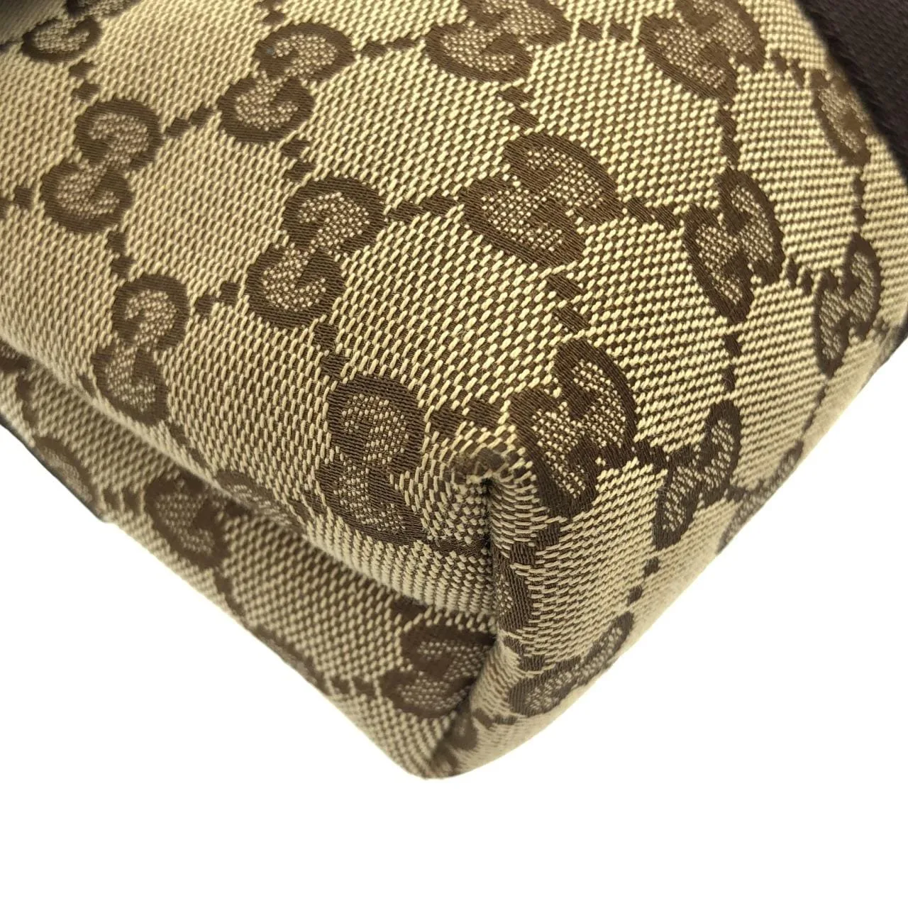 GUCCI 131236 Belt Canvas 米色 帆布 中古品A - 縮圖 3