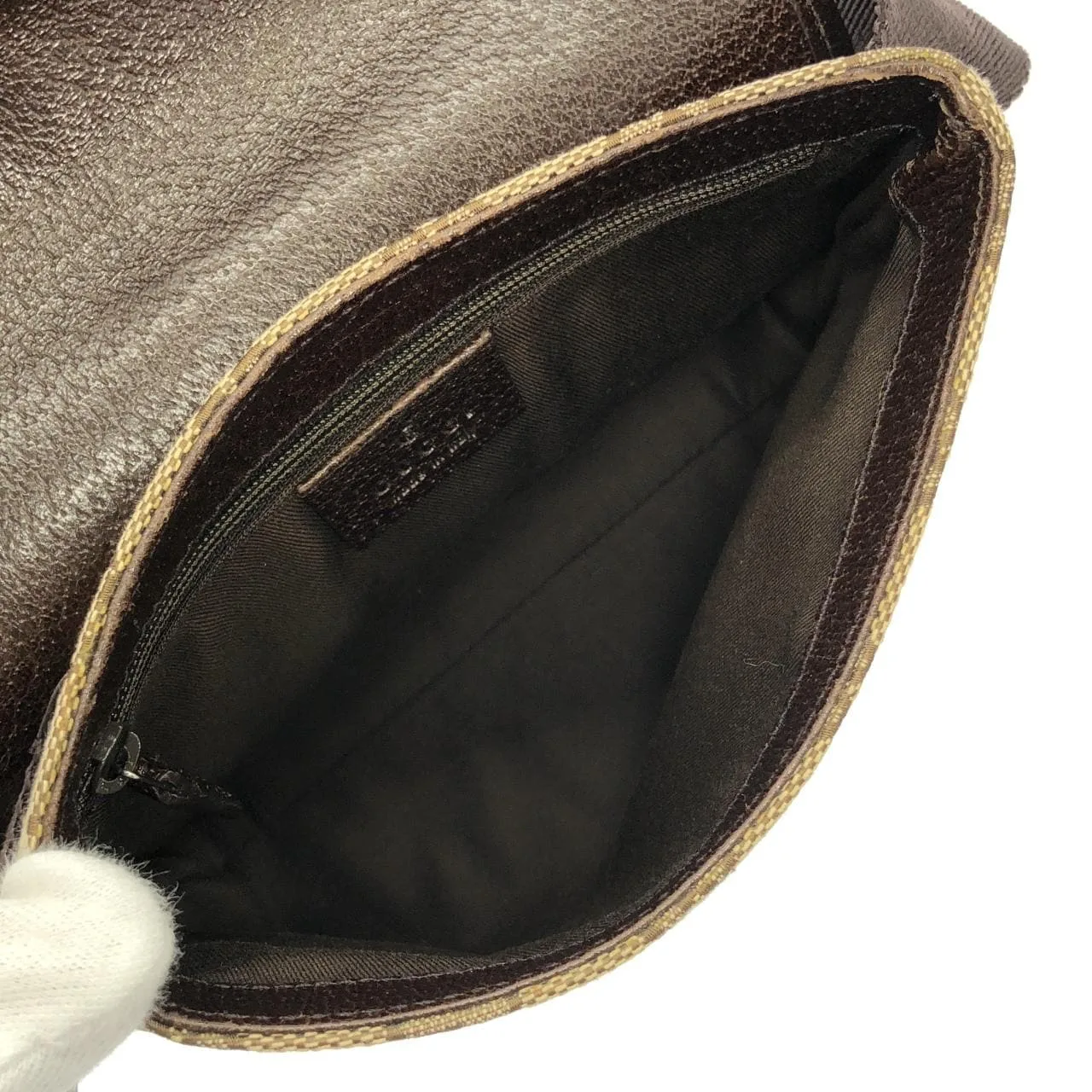 GUCCI 131236 Belt Canvas 米色 帆布 中古品A - 縮圖 8