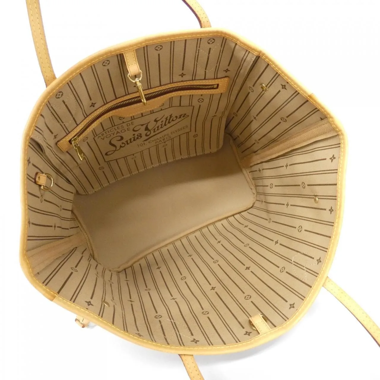 LOUIS VUITTON Neverfull M40156 Tote Monogram 黑色 Monogram 中古品A - 縮圖 4