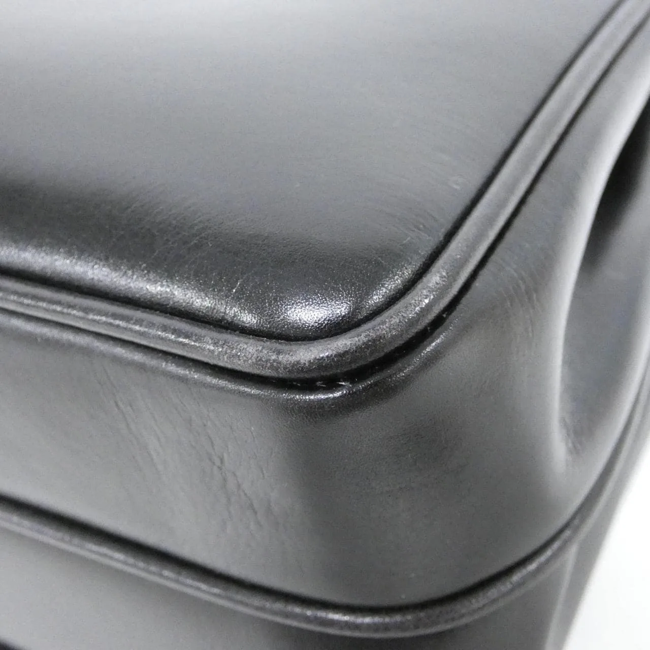 GUCCI 26 000 0082 手提包 皮革 黑色 皮革 中古品B - 縮圖 3