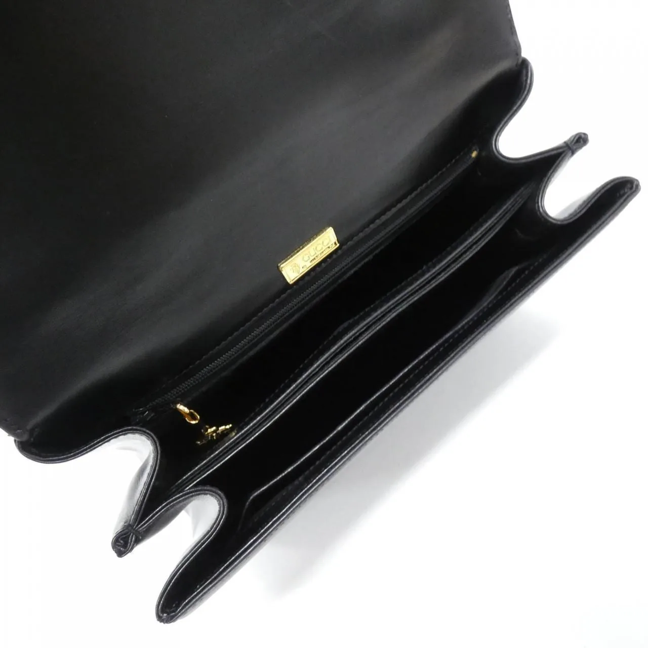 GUCCI 26 000 0082 手提包 皮革 黑色 皮革 中古品B - 縮圖 7