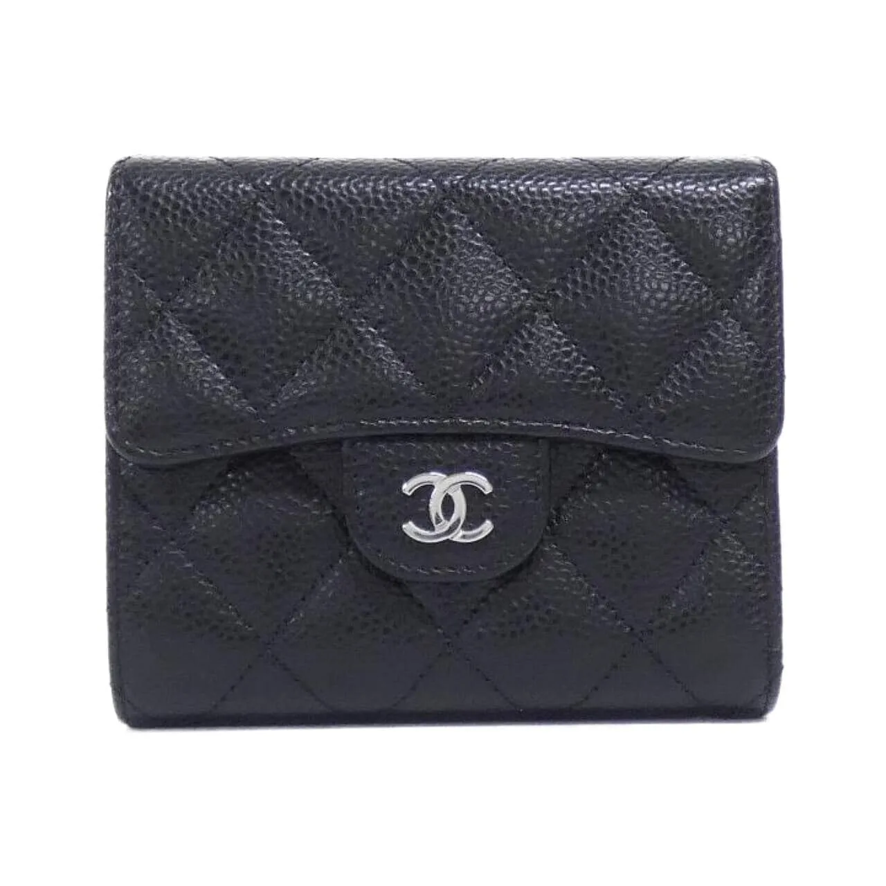 CHANEL Timeless Classic AP0231 Wallet Grained Calfskin Black