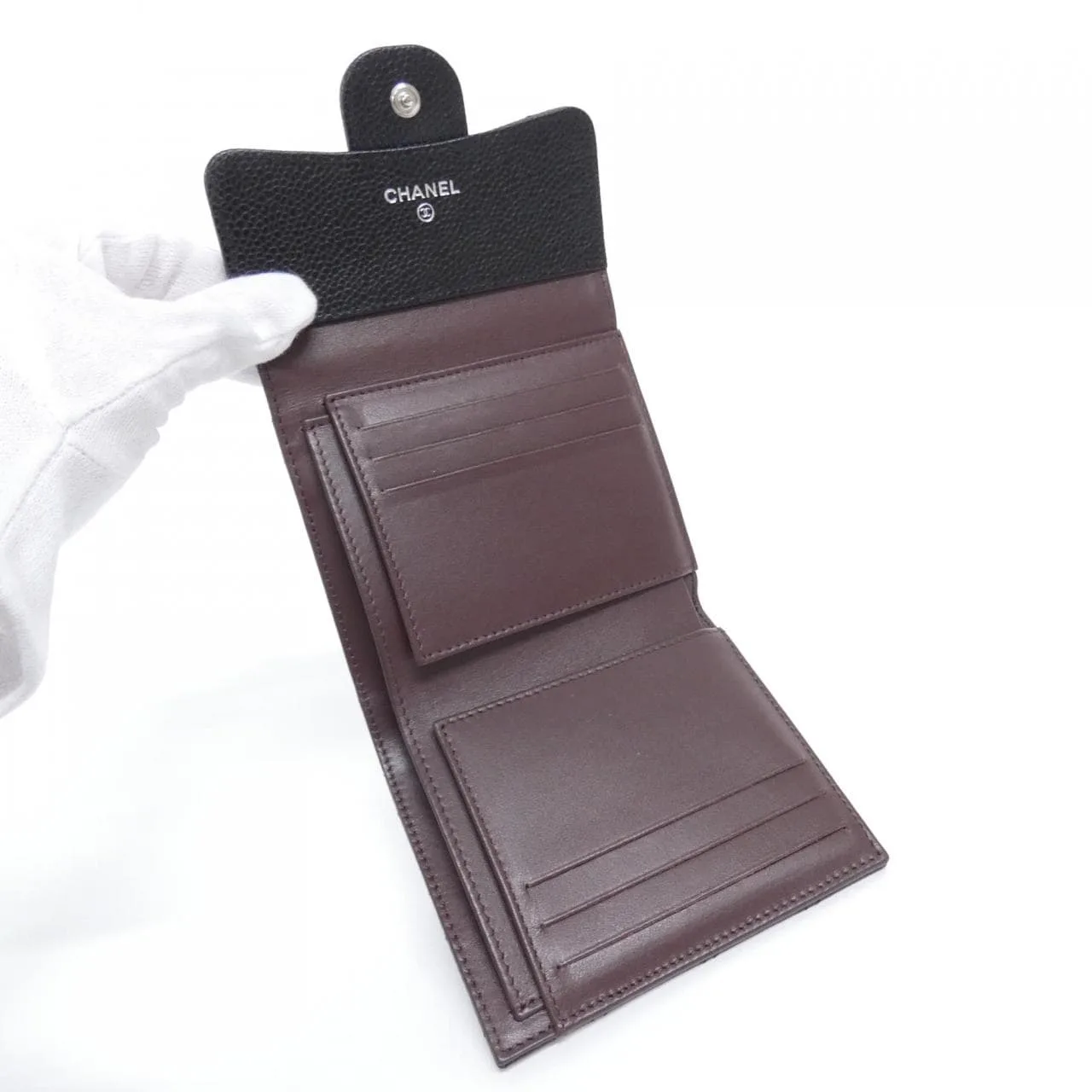 CHANEL Timeless Classic AP0231 Wallet Grained Calfskin Black Grained Calfskin Rank A - Thumbnail 4