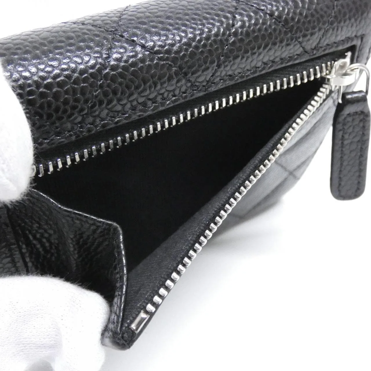 CHANEL Timeless Classic AP0231 Wallet Grained Calfskin Black Grained Calfskin Rank A - Thumbnail 8