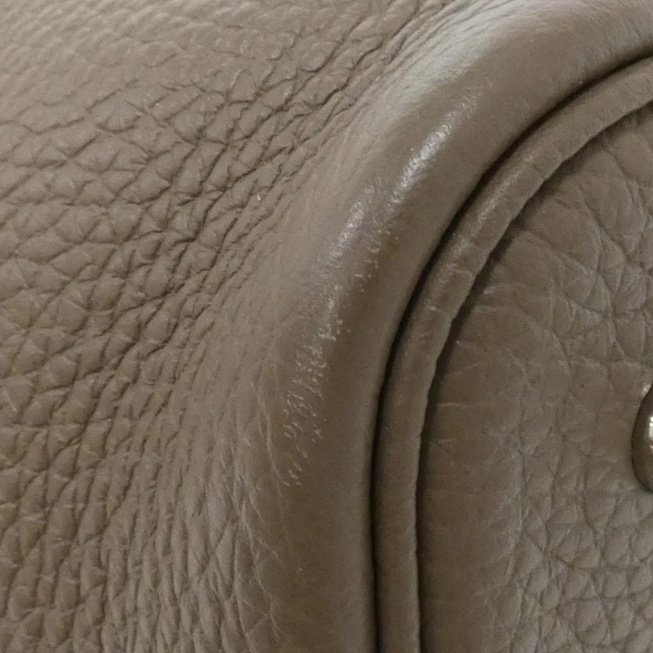 HERMES Picotin 060991CK Handbag Clemence Etoupe Clemence Leather Rank A - Thumbnail 2