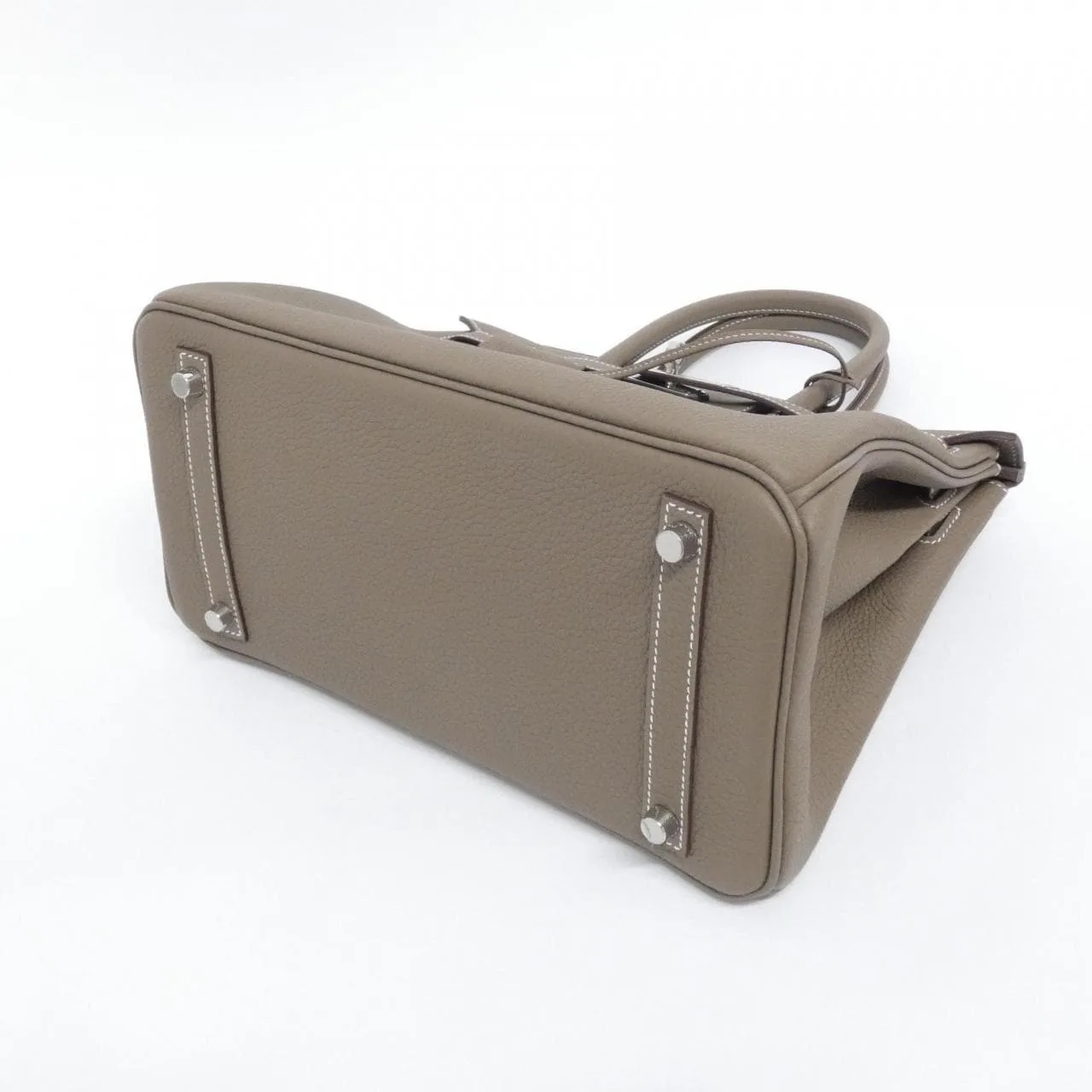 HERMES 030520CK Handbag Togo Etoupe Togo Leather - Thumbnail 3