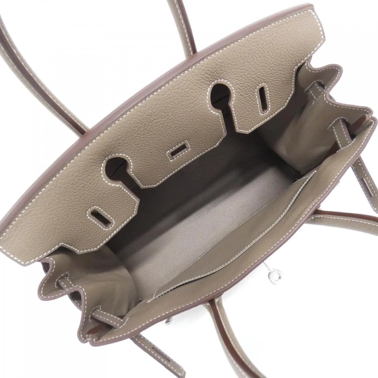 HERMES 030520CK Handbag Togo Etoupe Togo Leather - Thumbnail 6