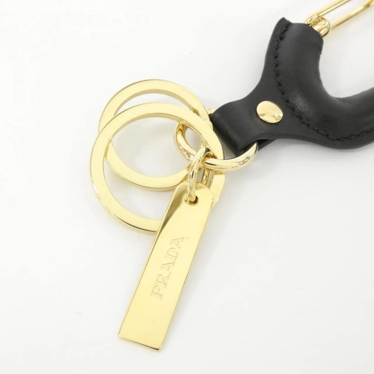 PRADA 1PP194 Key Case 黑色 中古品A - 縮圖 2