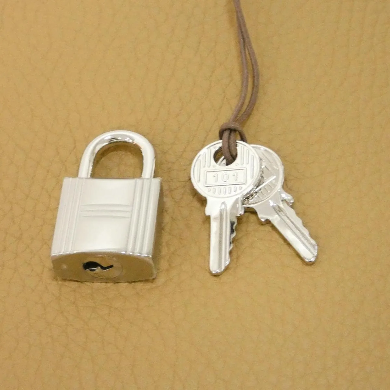 HERMES Picotin 056289CK Handbag Clemence Clemence Leather Unused - Thumbnail 3