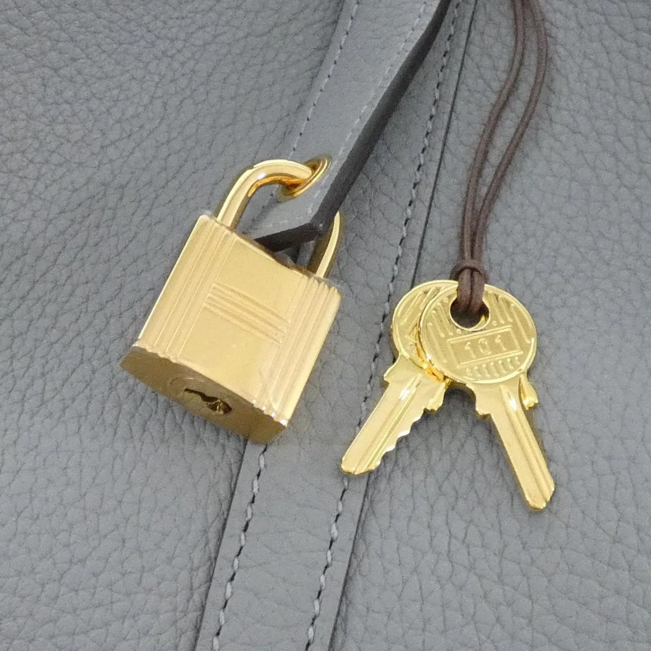 HERMES Picotin 060991CC Handbag Clemence Clemence 皮 未使用品 - 縮圖 3