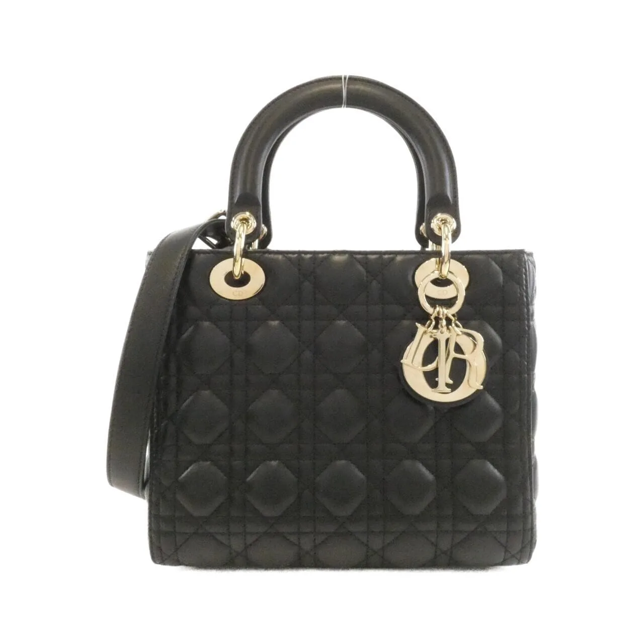 DIOR Lady Dior M0565ONGE Handbag Lambskin Black