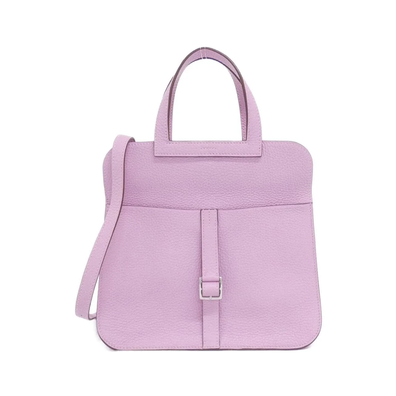 HERMES Halzan 082027CK Handbag Clemence Black