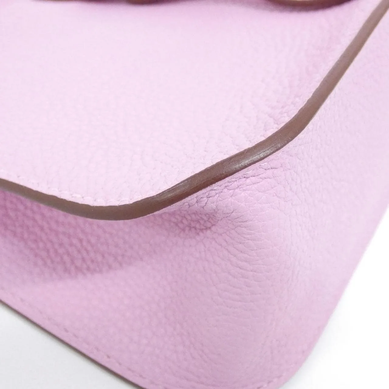 HERMES Halzan 082027CK Handbag Clemence 黑色 Clemence 皮 中古品A - 縮圖 3