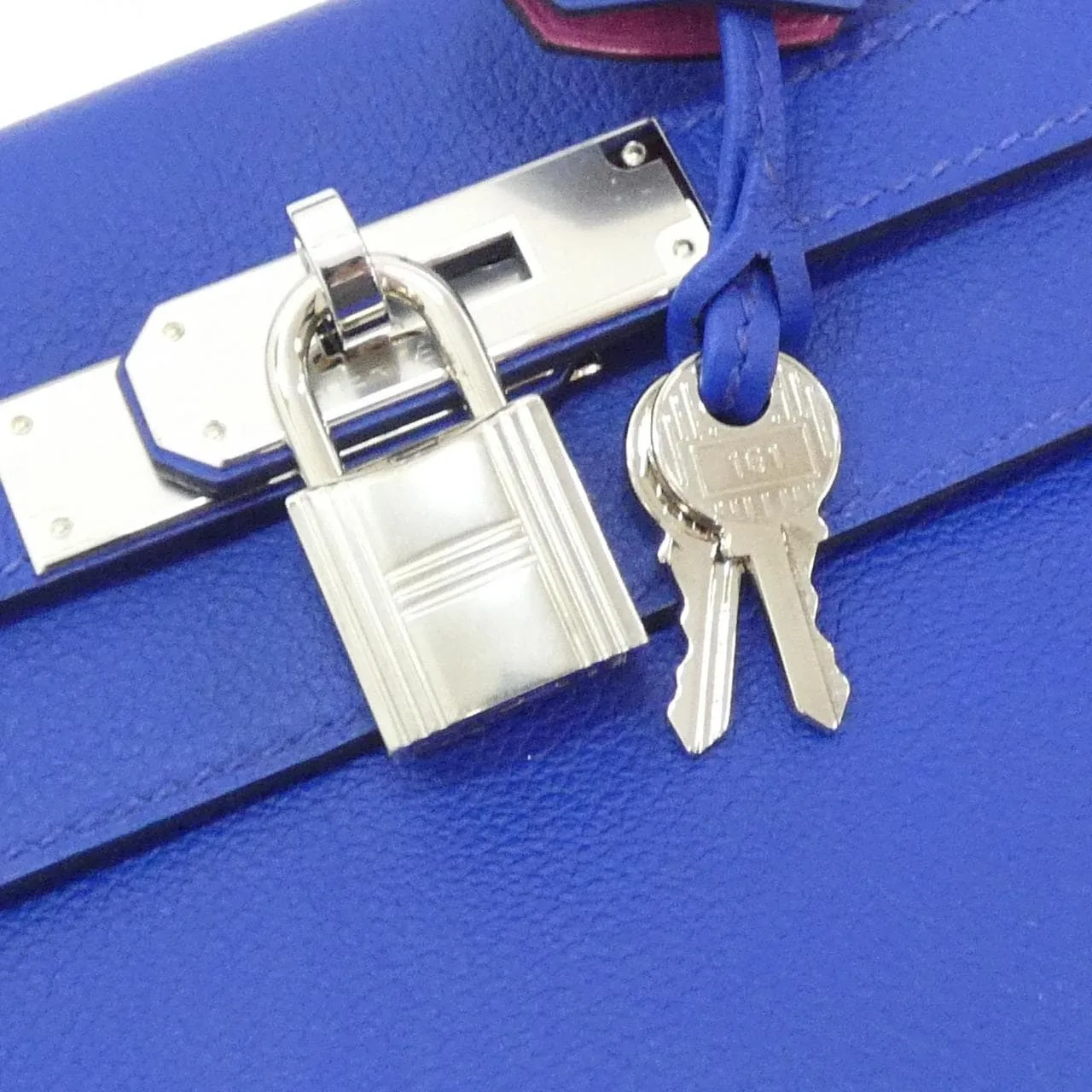 HERMES Kelly 075303CK Handbag Pink Rank A - Thumbnail 4