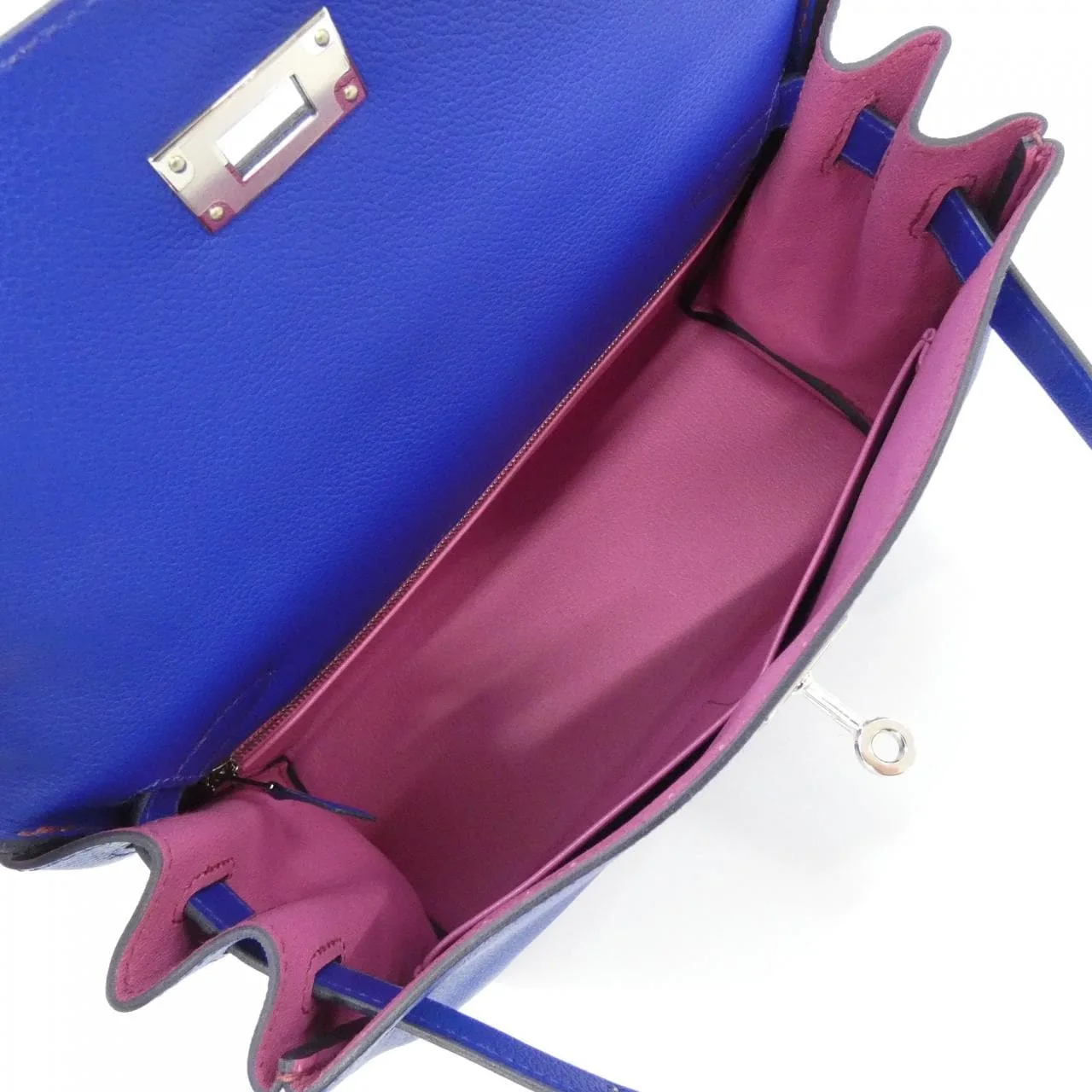 HERMES Kelly 075303CK Handbag Pink Rank A - Thumbnail 8