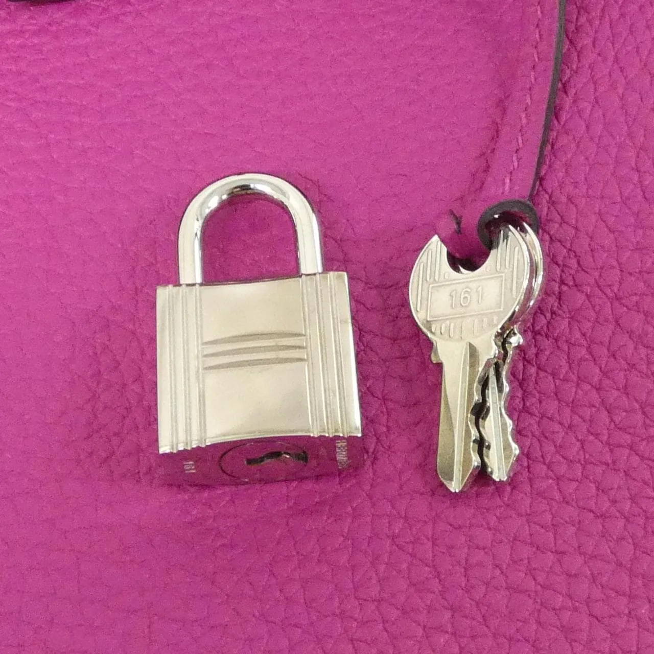 HERMES Birkin 041344CK Handbag Togo 紫色 Togo 牛皮 中古品A - 縮圖 4