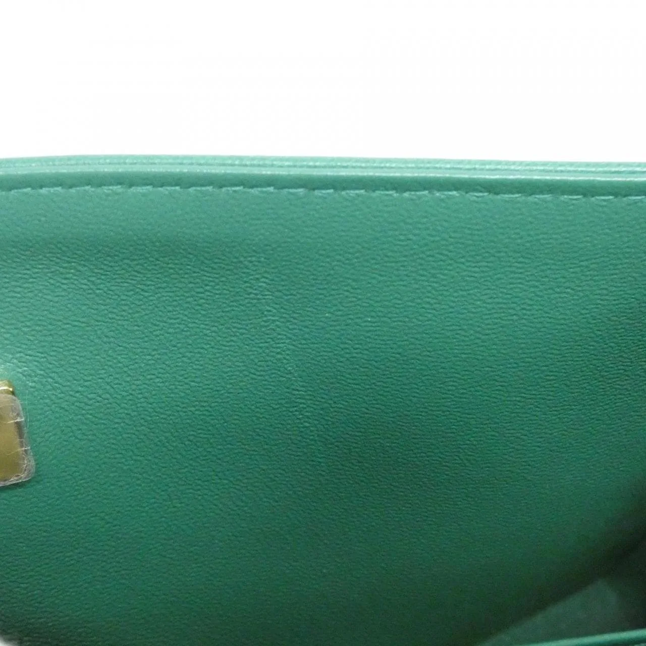 CHANEL Matelasse 1113 Shoulder Lambskin Green Lambskin Rank A - Thumbnail 7