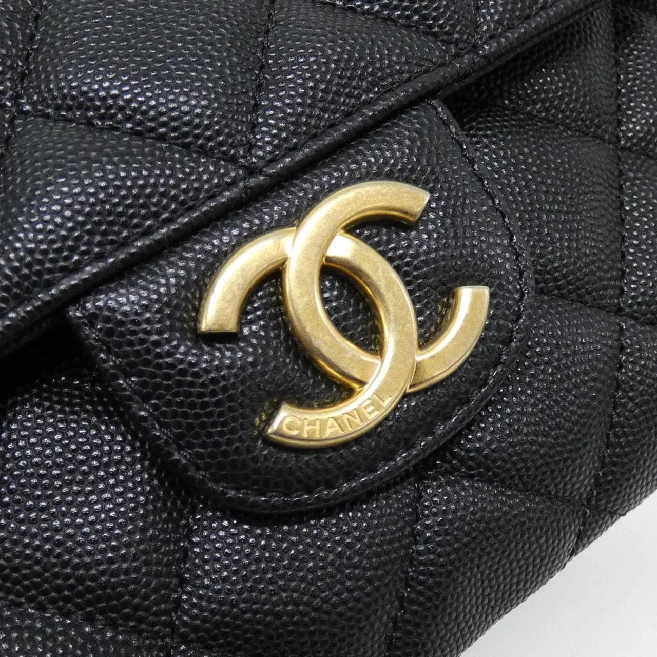 CHANEL Chanel 22 AS3690 Shoulder Grained Calfskin Black Grained Calfskin Rank A - Thumbnail 4
