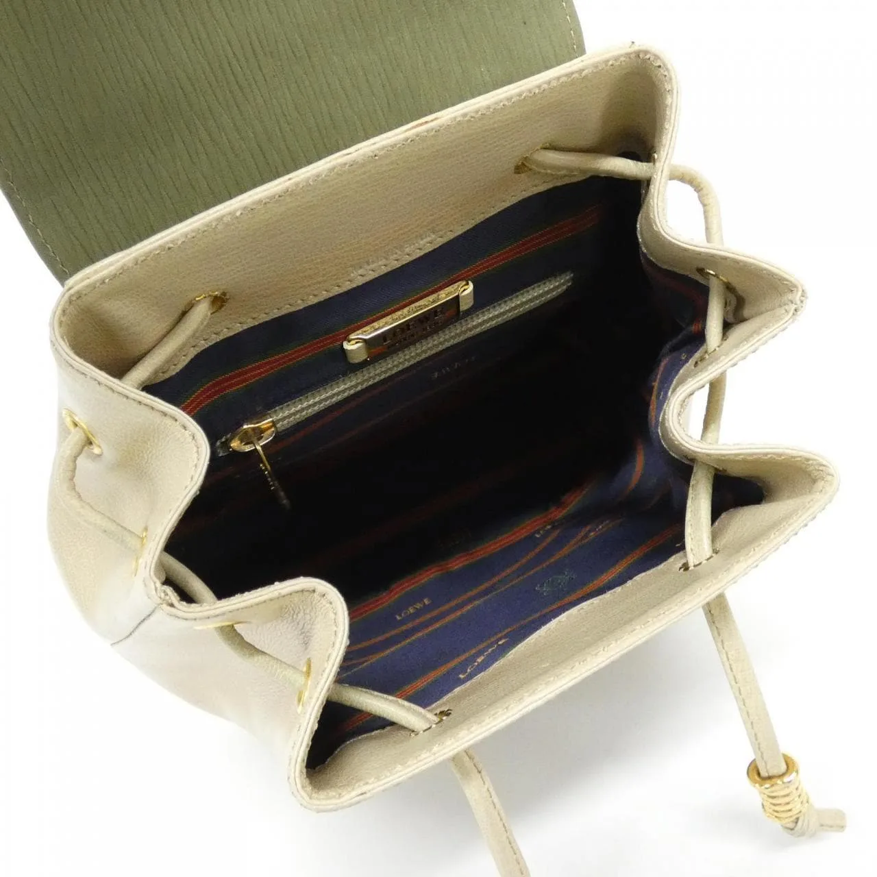 LOEWE Backpack Leather Black Leather Rank A - Thumbnail 9