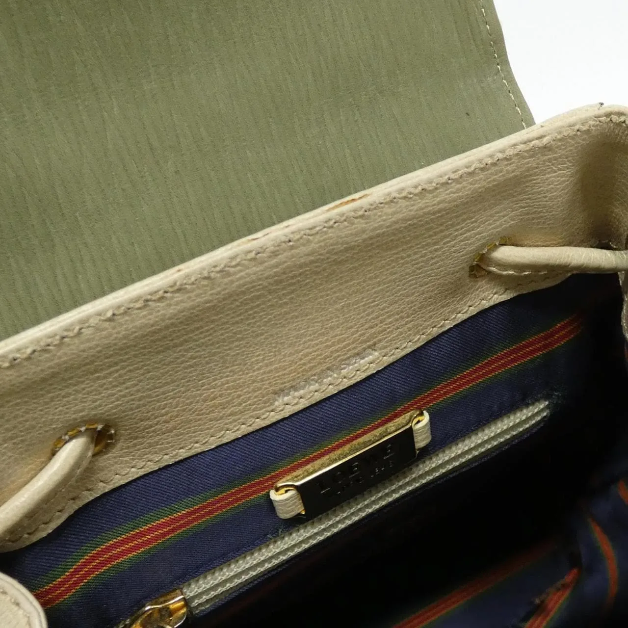 LOEWE Backpack Leather Black Leather Rank A - Thumbnail 10