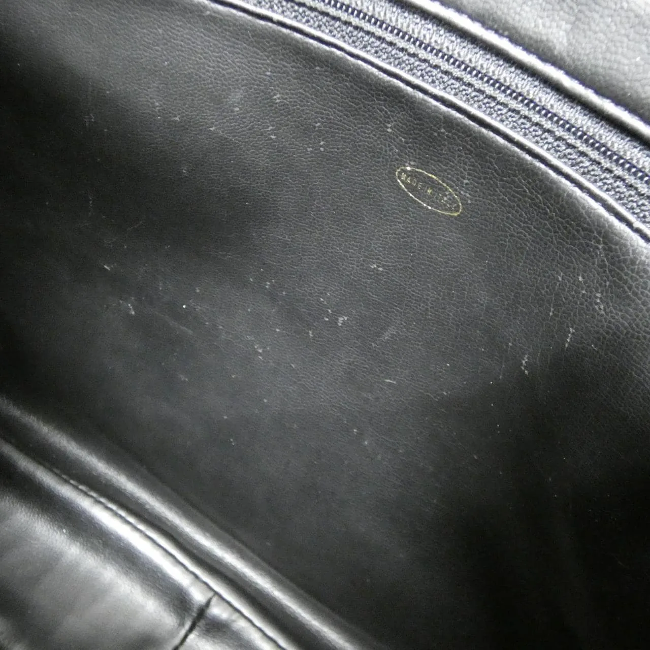 CHANEL 03675 Shoulder Grained Calfskin Black Grained Calfskin Rank A - Thumbnail 9