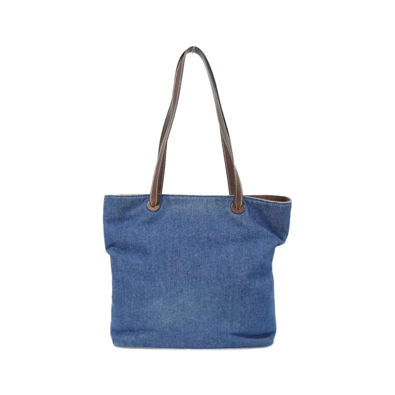 CHANEL Handbag Denim Brown Denim Rank B - Thumbnail 2