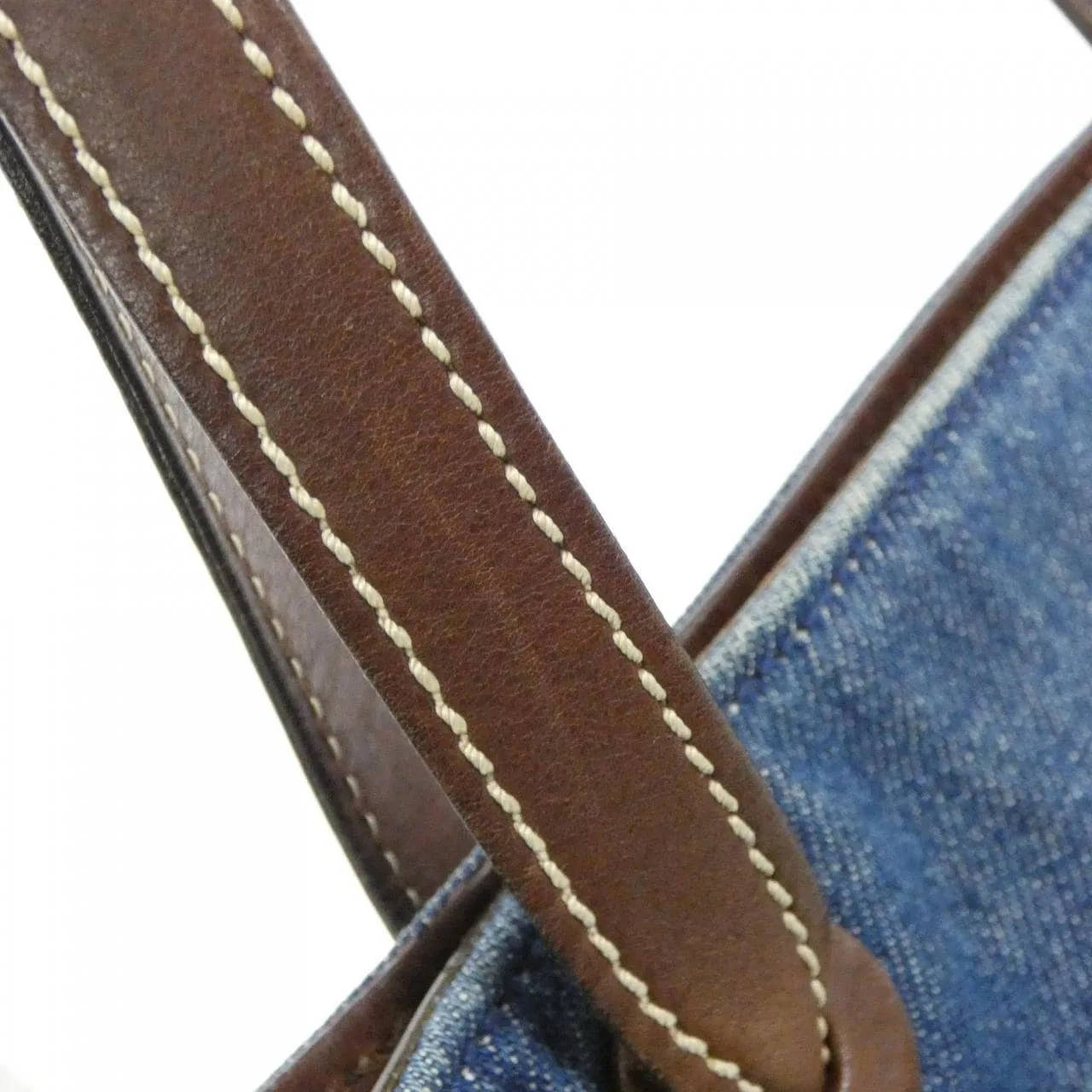 CHANEL Handbag Denim Brown Denim Rank B - Thumbnail 8