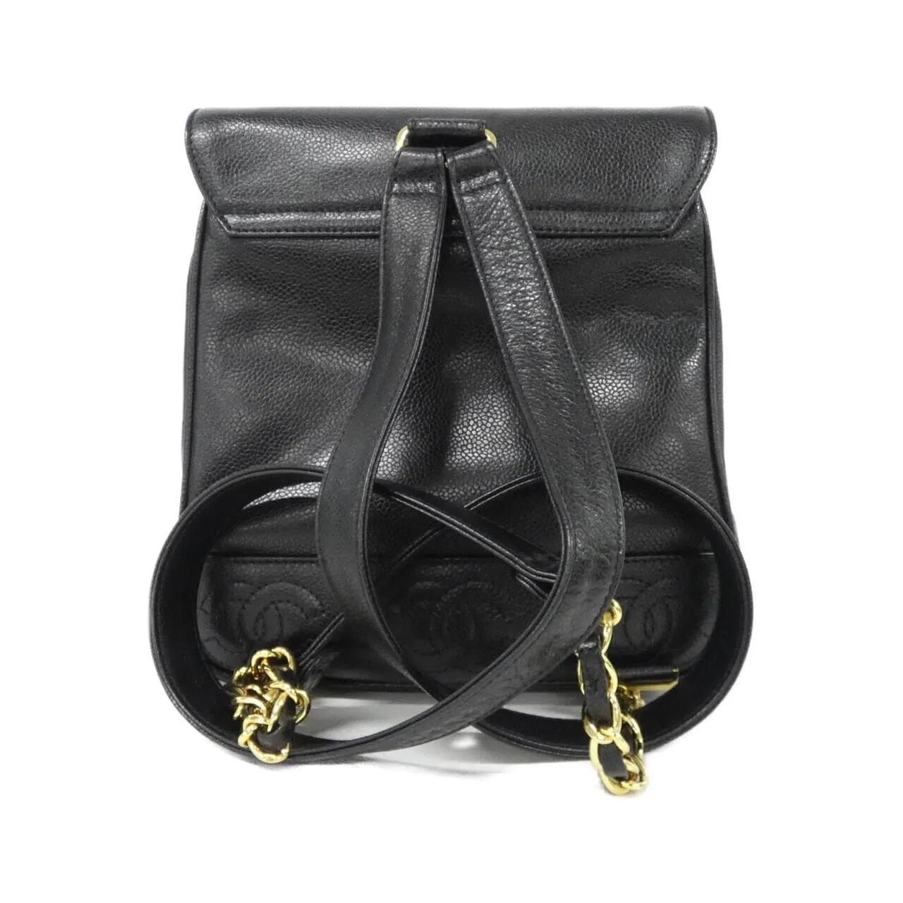 CHANEL 07266 Backpack Grained Calfskin 黑色 荔枝紋牛皮 中古品A - 縮圖 2