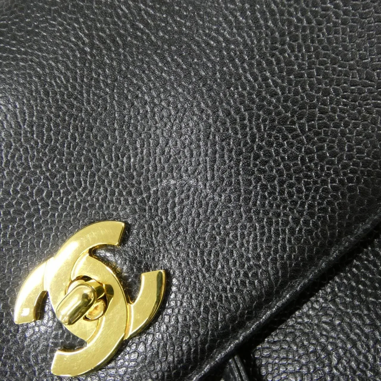 CHANEL 07266 Backpack Grained Calfskin 黑色 荔枝紋牛皮 中古品A - 縮圖 5