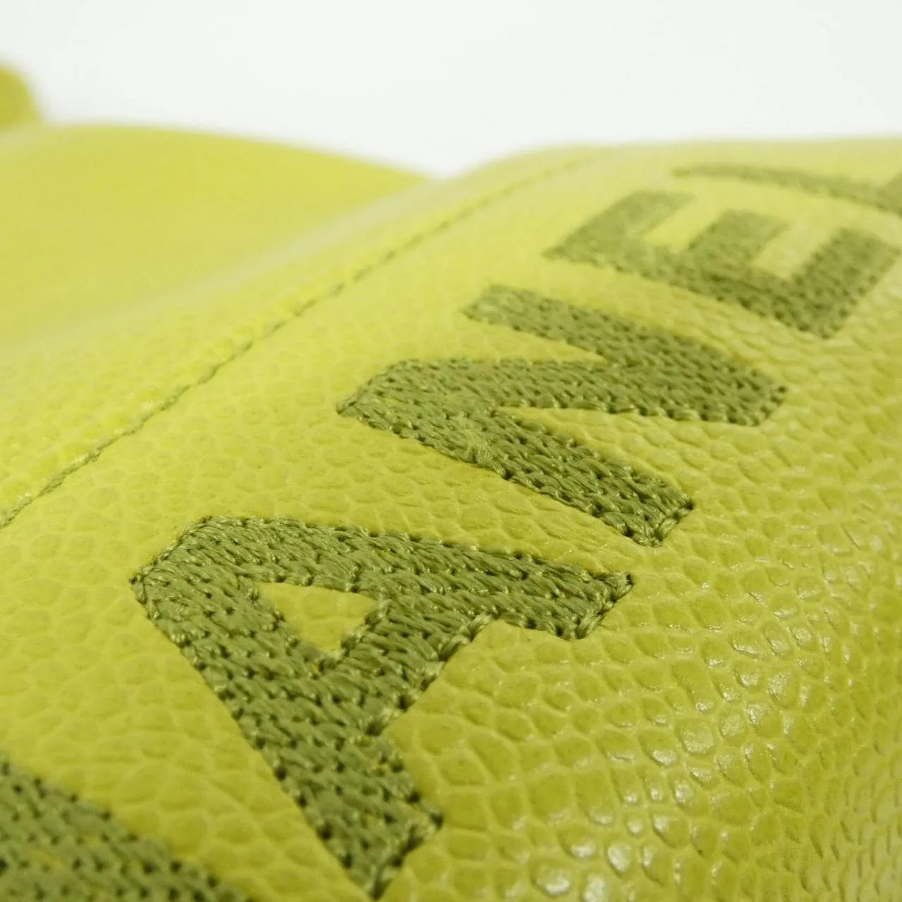 CHANEL Shoulder Grained Calfskin Green Grained Calfskin Rank A - Thumbnail 4