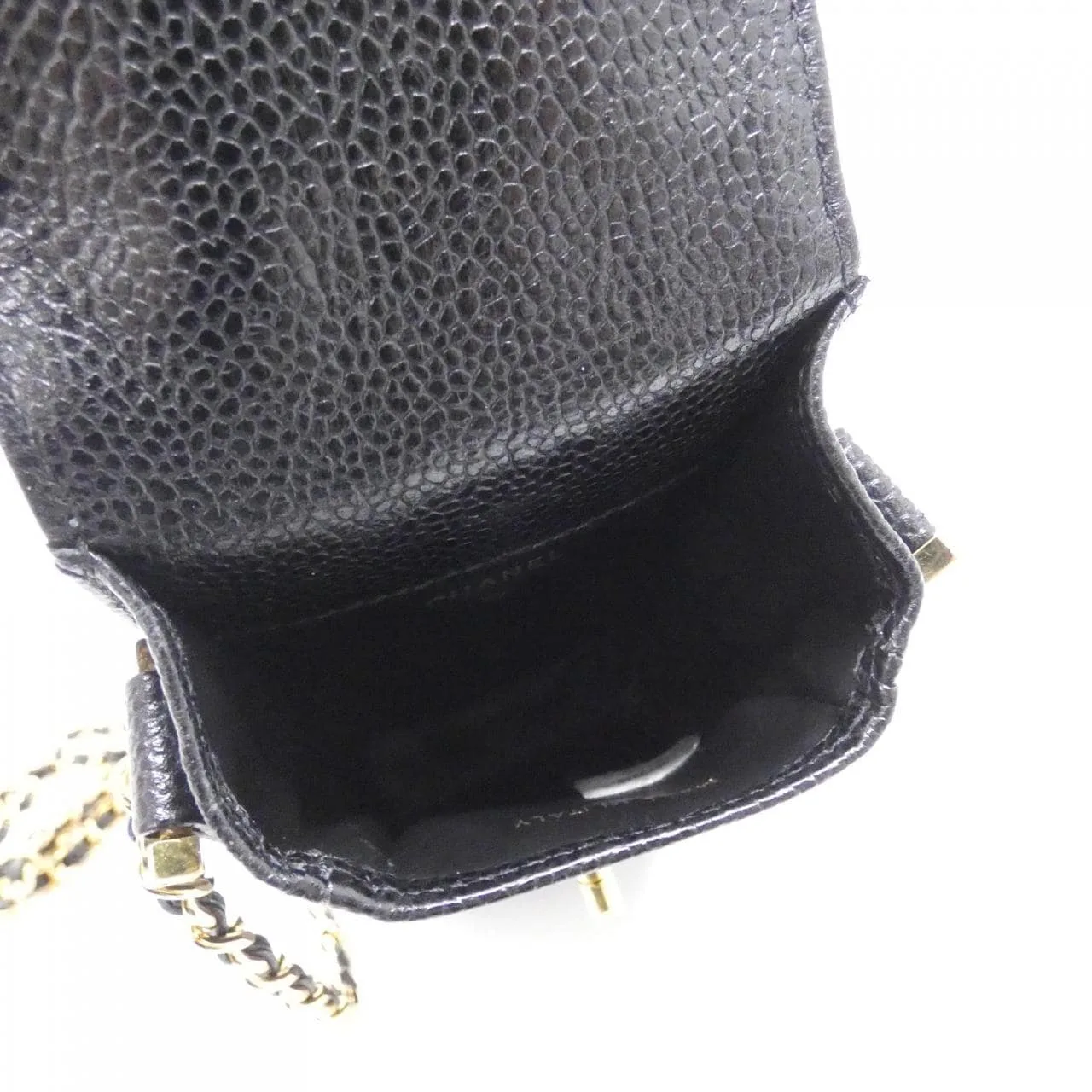 CHANEL Wallet Caviar Leather 黑色 Caviar Leather 中古品A - 縮圖 7