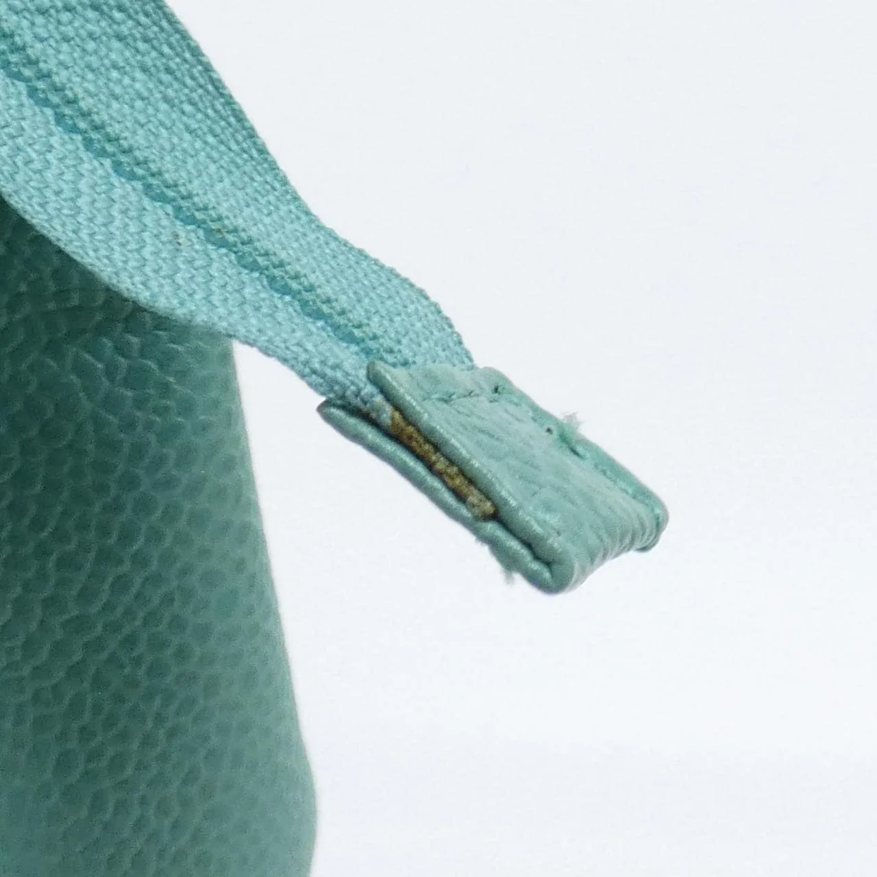 CHANEL 07007 Pouch Grained Calfskin 綠色 荔枝紋牛皮 中古品A - 縮圖 7