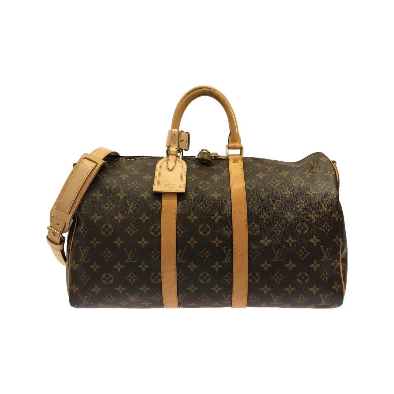 LOUIS VUITTON Keepall M41418 Boston Monogram Black