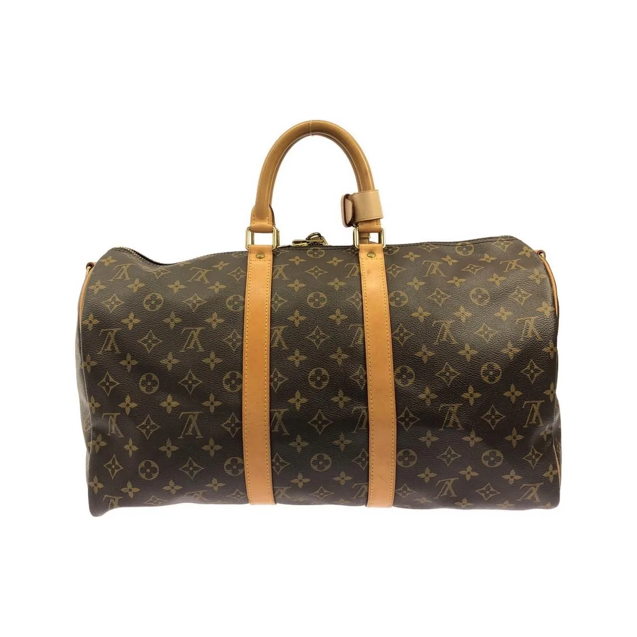 LOUIS VUITTON Keepall M41418 Boston Monogram 黑色 Monogram 中古品A - 縮圖 2