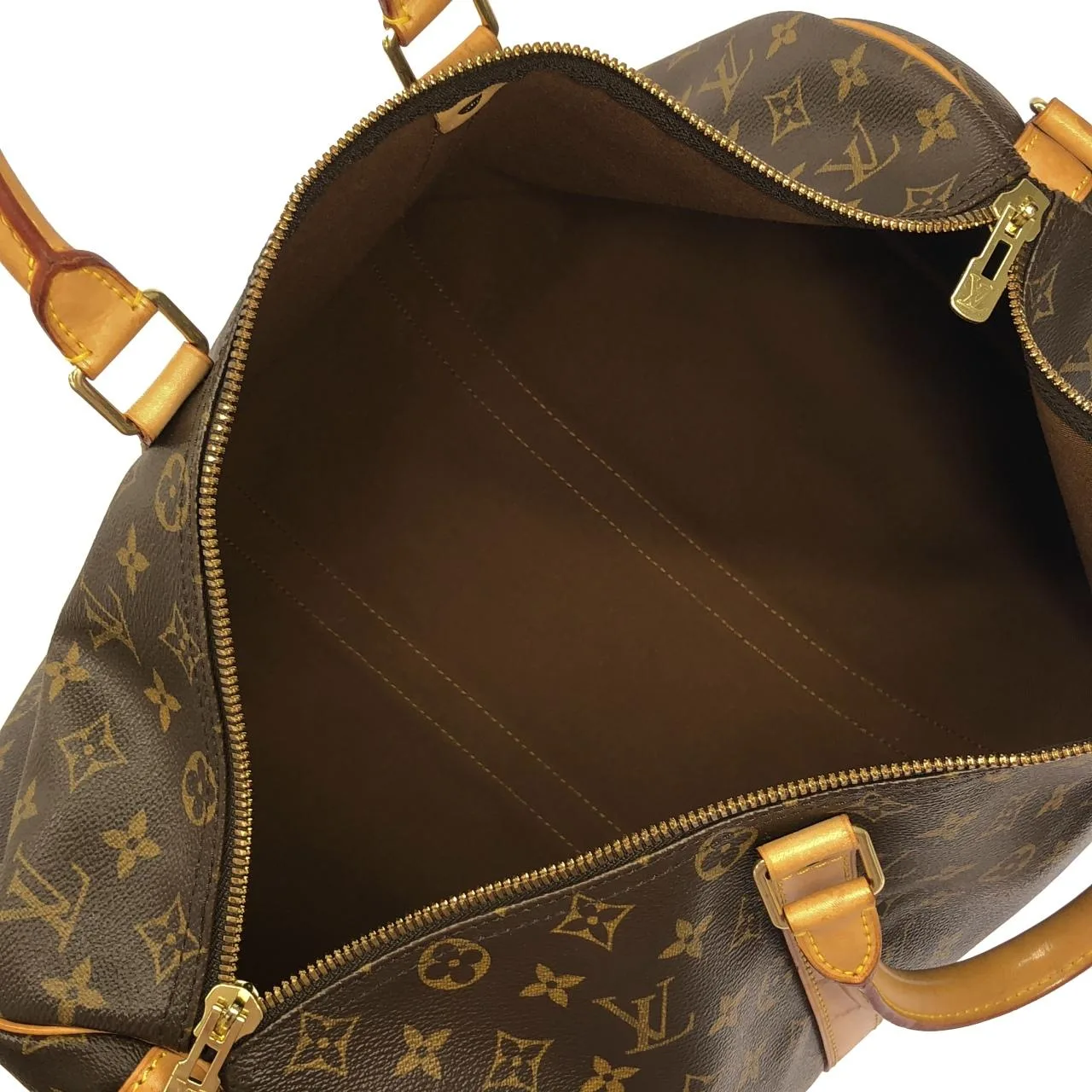 LOUIS VUITTON Keepall M41418 Boston Monogram 黑色 Monogram 中古品A - 縮圖 8