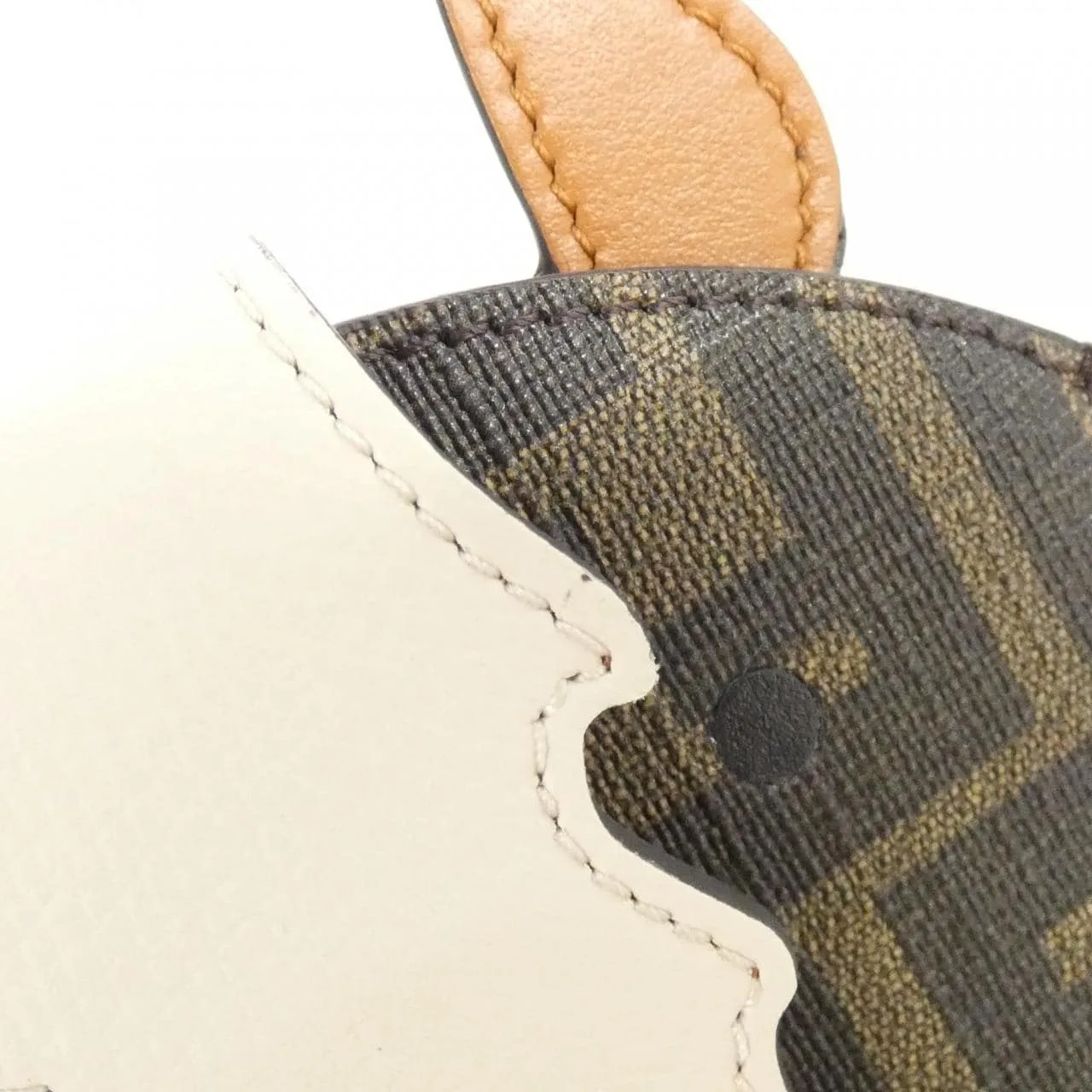 FENDI 8M0524 AYIY Card Case Canvas 黑色 帆布 中古品A - 縮圖 4