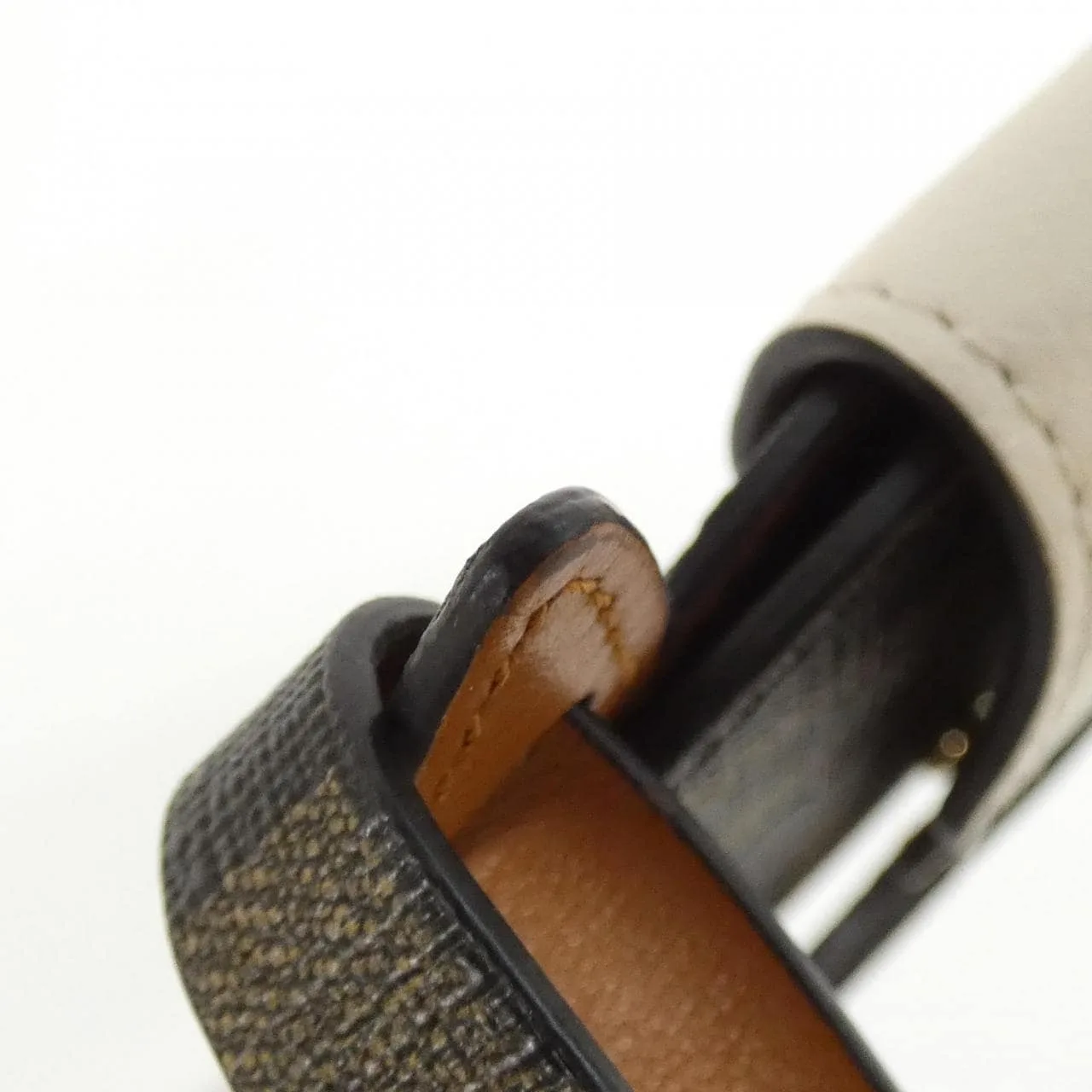 FENDI 8M0524 AYIY Card Case Canvas 黑色 帆布 中古品A - 縮圖 5