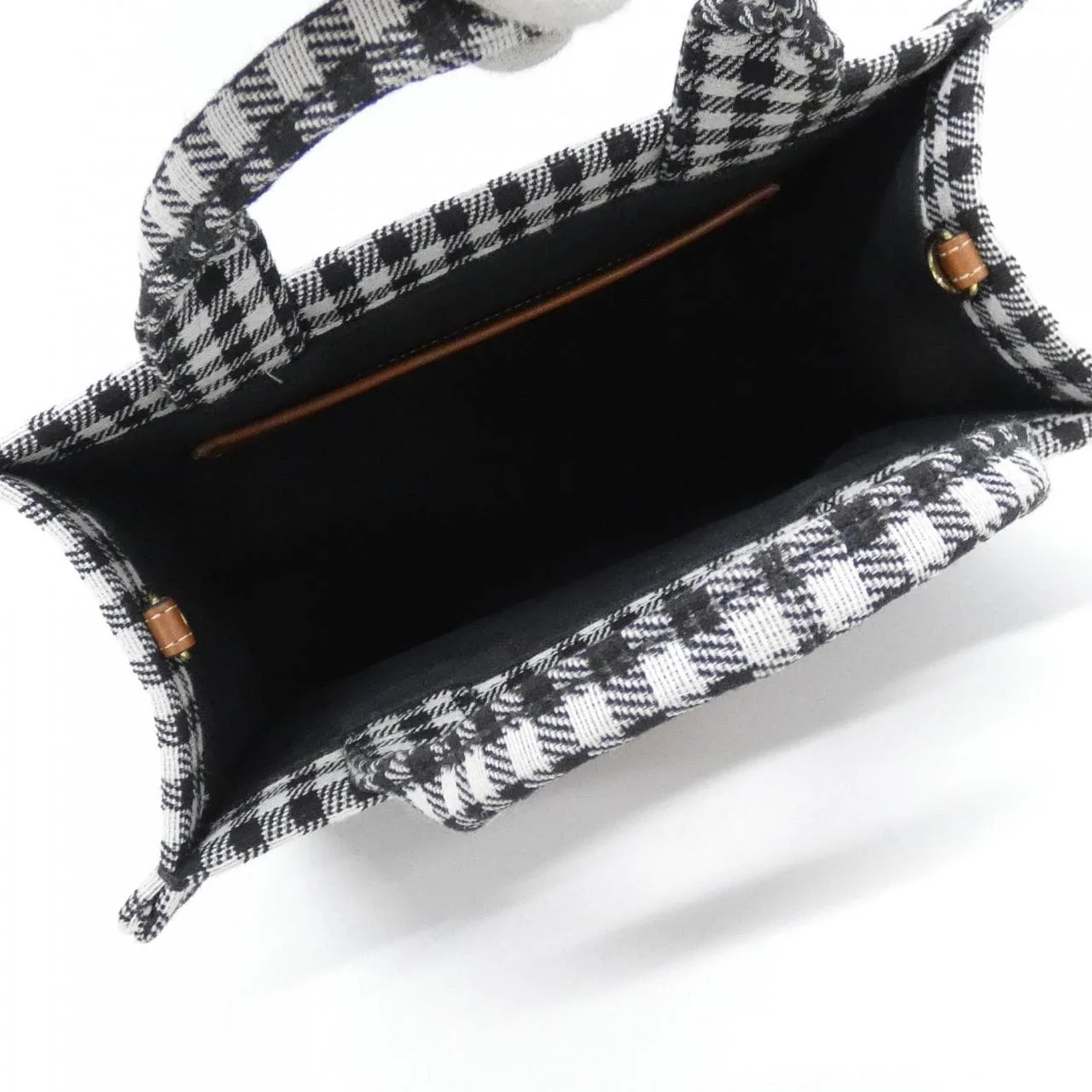 CELINE Cabas 199162FYQ 手提包 帆布 黑色 帆布 中古品A - 縮圖 6