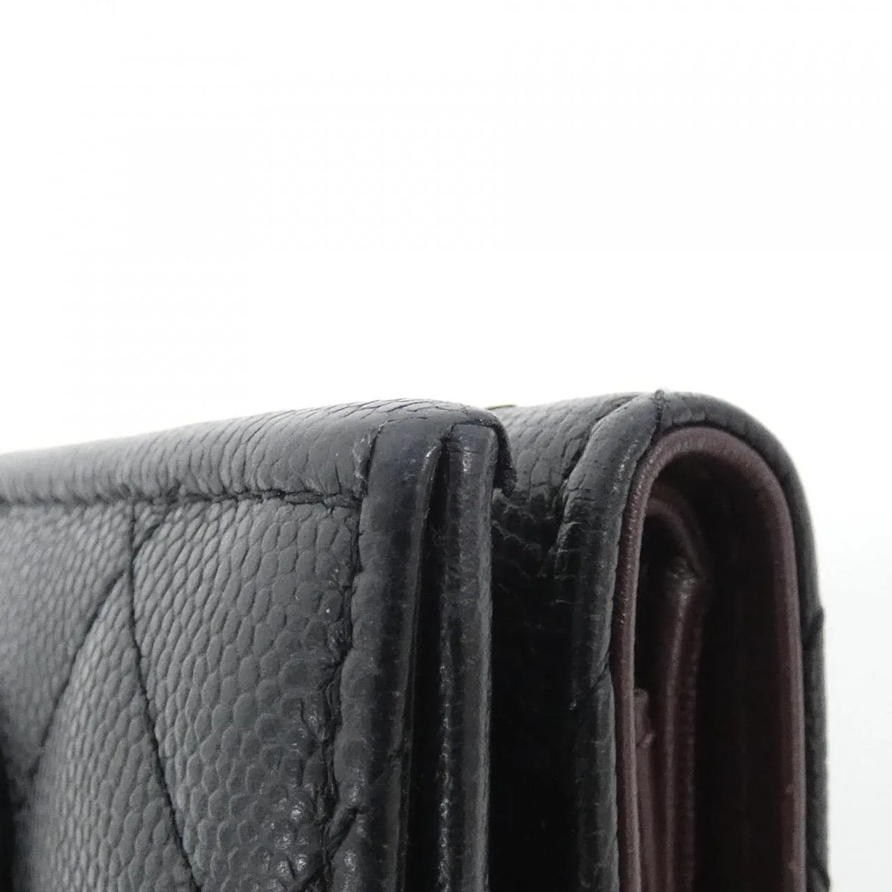 CHANEL Timeless Classic AP0230 Wallet Grained Calfskin 黑色 荔枝紋牛皮 中古品B - 縮圖 3