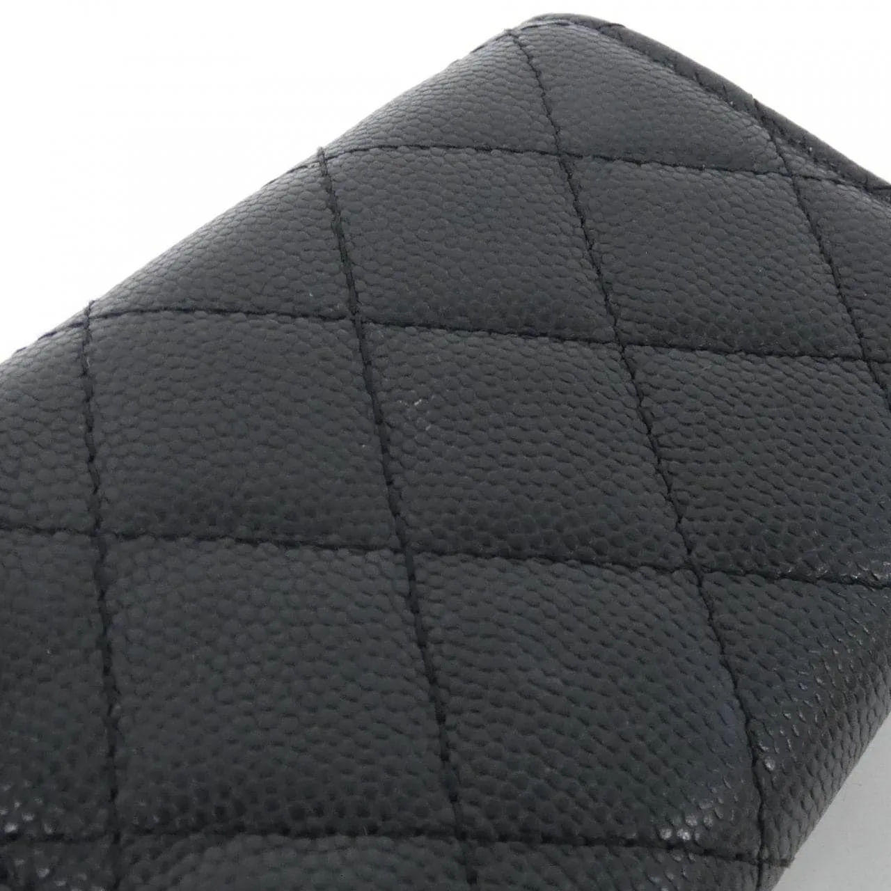 CHANEL Timeless Classic AP0230 Wallet Grained Calfskin 黑色 荔枝紋牛皮 中古品B - 縮圖 4