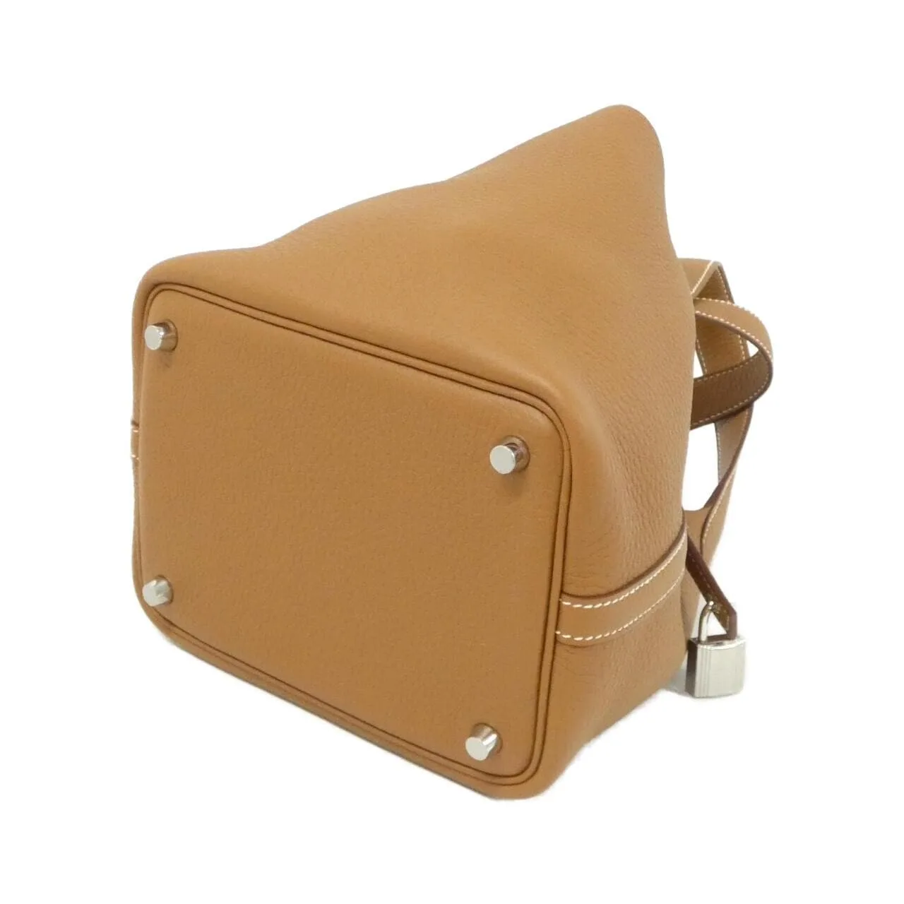 HERMES 056289CK Handbag Clemence Gold Clemence Leather - Thumbnail 2